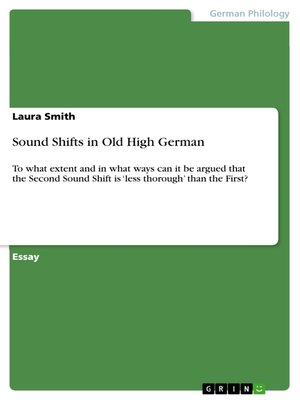 cover image of Sound Shifts in Old High German